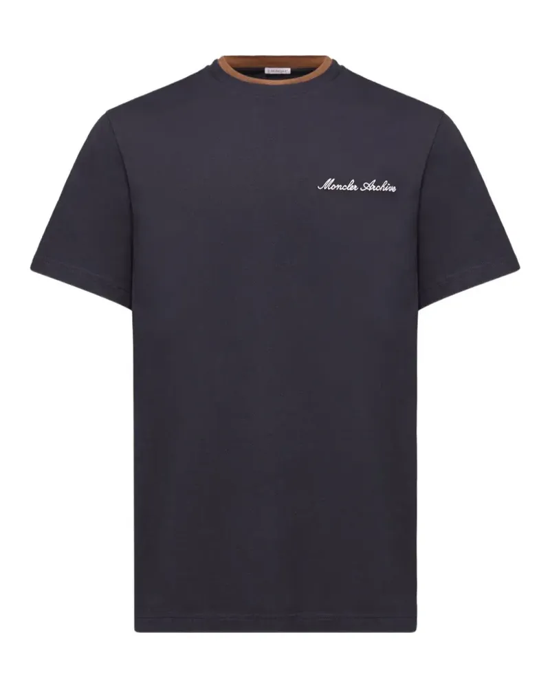 Moncler crew neck short-sleeve T-shirt - Blau Blau