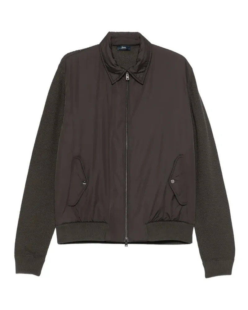 Herno Jacke mit Kontrasteinsätzen - Braun Braun