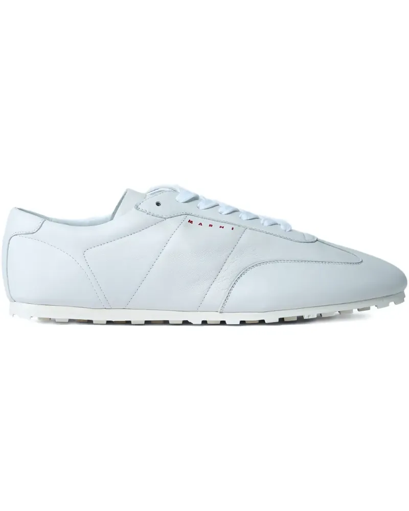 Marni panelled leather sneakers - Weiß Weiß
