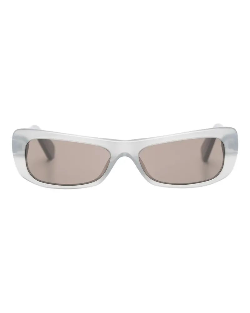 Jacquemus Capri rectangle-frame sunglasses - Grau Grau