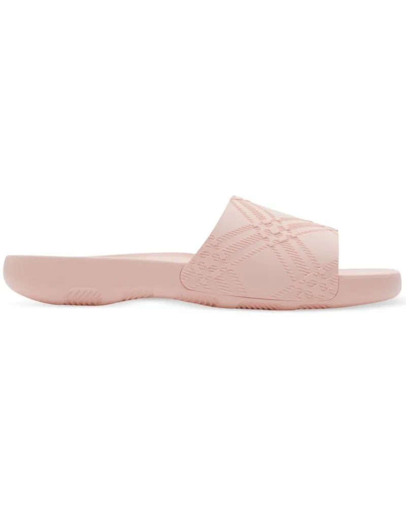 Burberry Karierte Pantoletten - Rosa Rosa