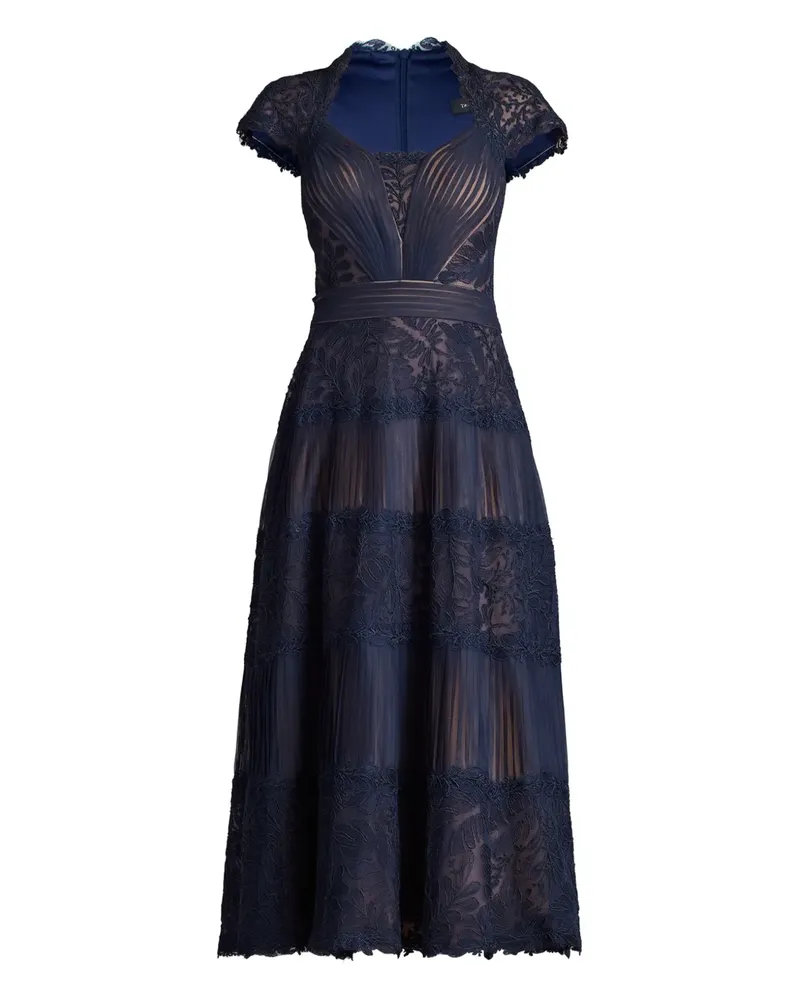 Tadashi Shoji Kleid mit Blumen-Print - Blau Blau