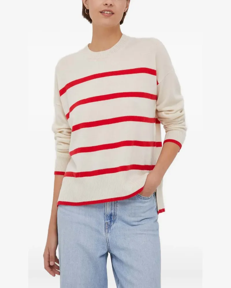 Benetton striped crew-neck sweater - Nude Nude