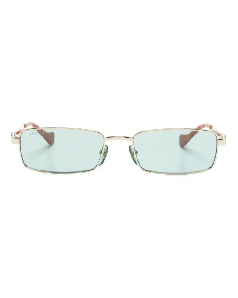 Gucci Sonnenbrille mit eckigem Gestell - Grün Grün