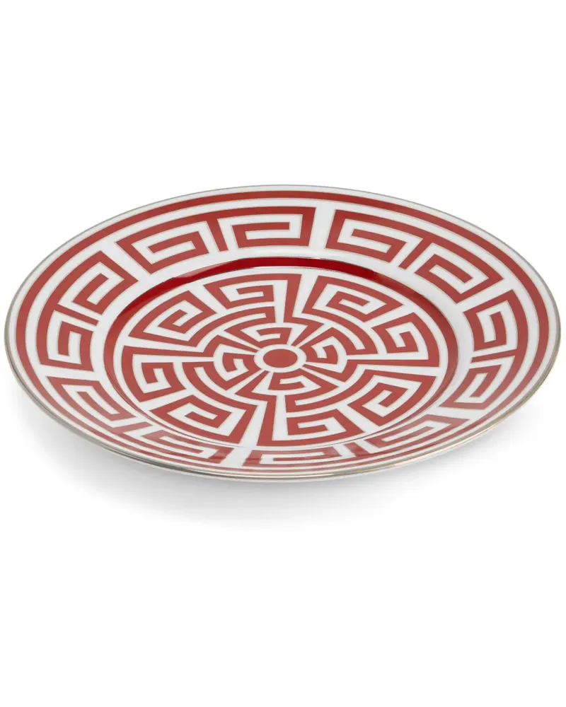 Ginori 1735 Labirinto Scarlatto Teller aus Porzellan - Rot Rot
