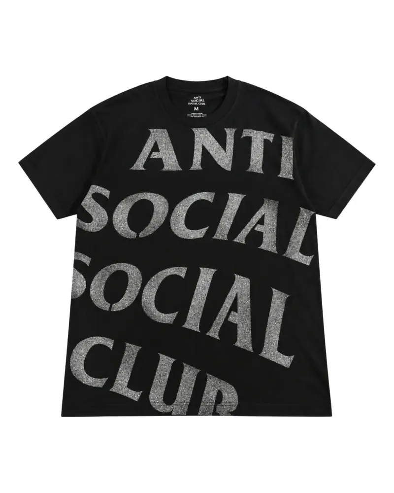 Anti Social Social Club T-Shirt mit Logo-Print - Schwarz Schwarz