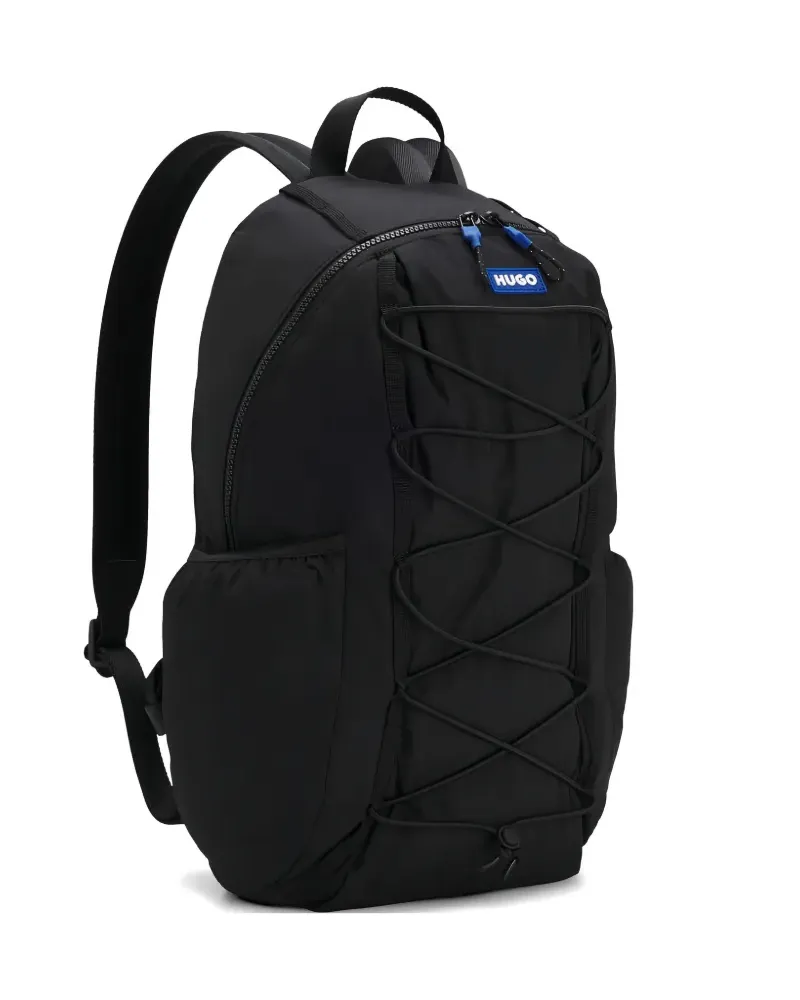 HUGO BOSS Rucksack mit Bungee-Kordelzug - Schwarz Schwarz