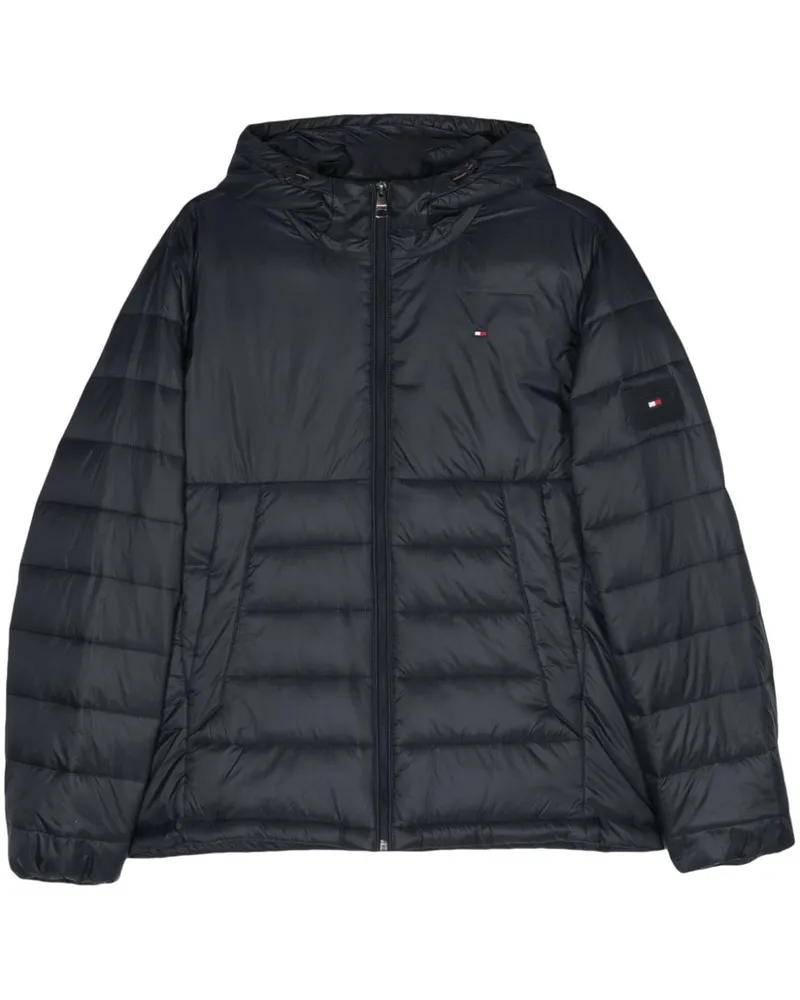 Tommy Hilfiger Gesteppte Kapuzenjacke Blau