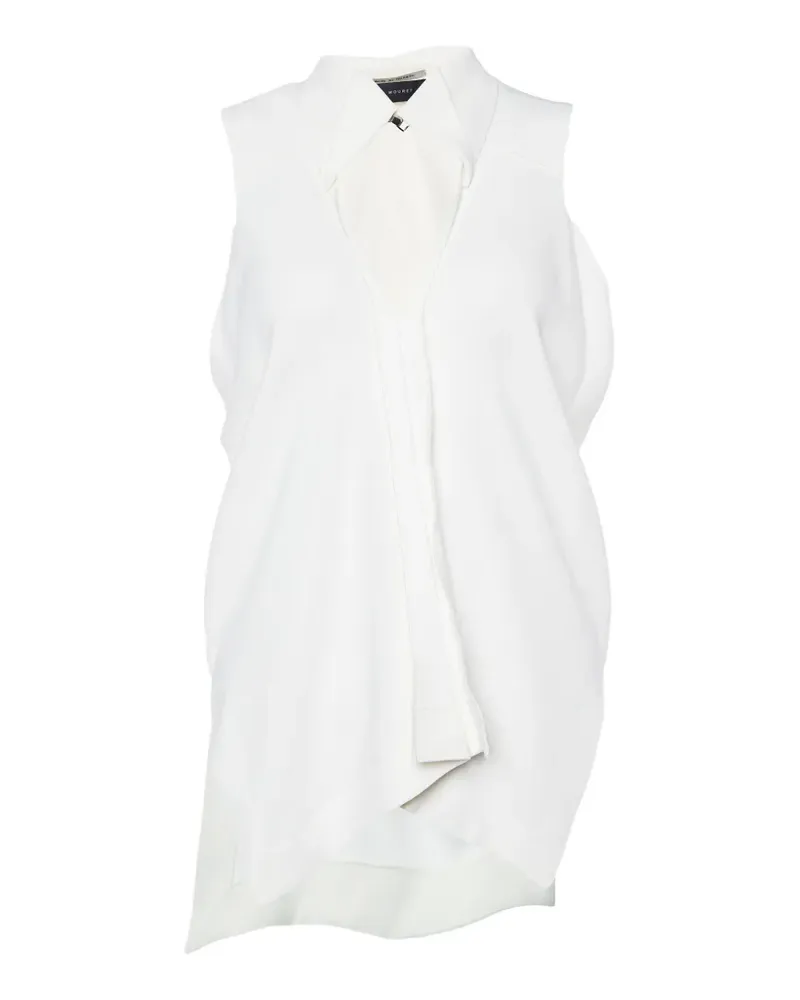 Roland Mouret V-neck sleeveless blouse - Weiß Weiß