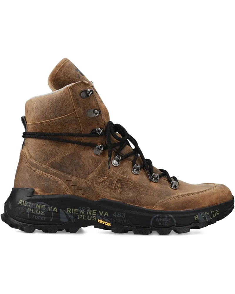 Premiata lace-up high-top boots - Braun Braun