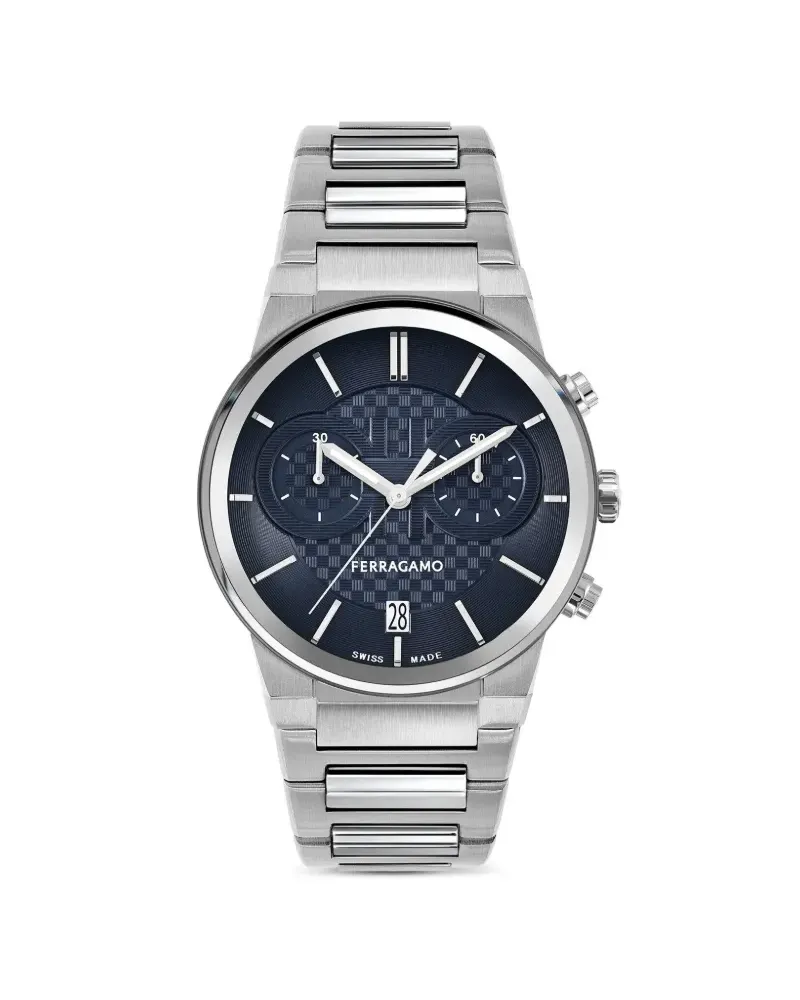 Ferragamo Chronograph 41mm - Blau Blau
