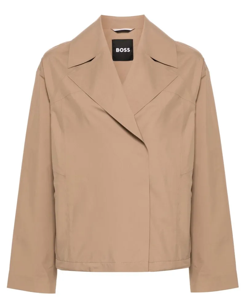 HUGO BOSS Jacke mit Logo - Braun Braun