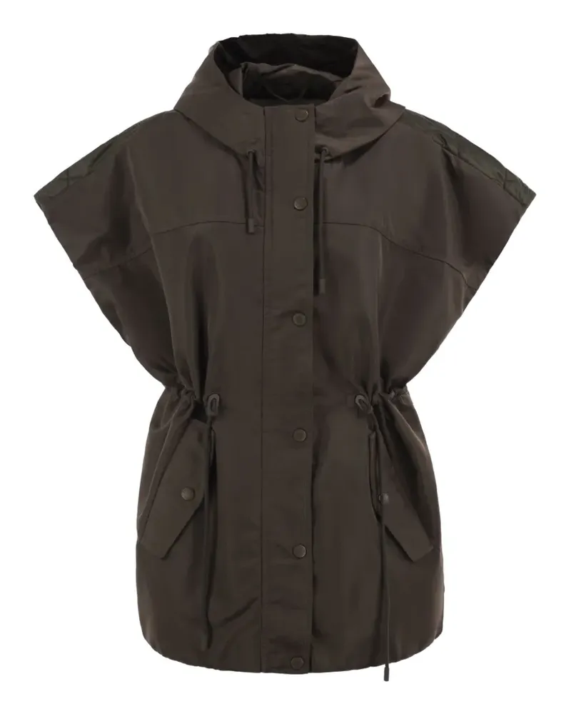 Max Mara Origano quilted drawstring gilet - Braun Braun
