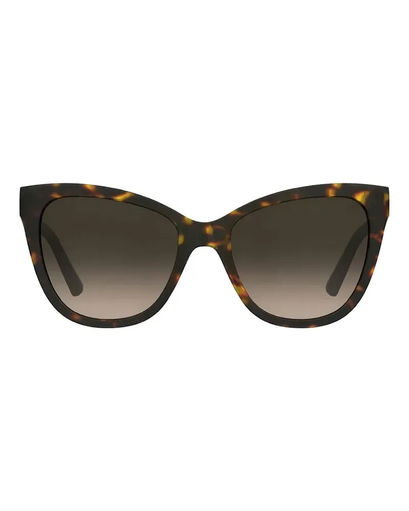 Moschino tortoiseshell-effect cat-eye sunglasses - Braun Braun
