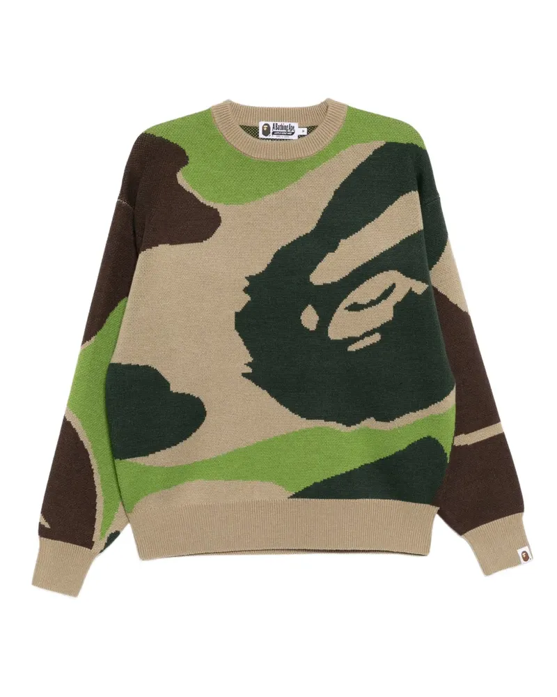 BAPE camouflage-print jumper - Grün Grün