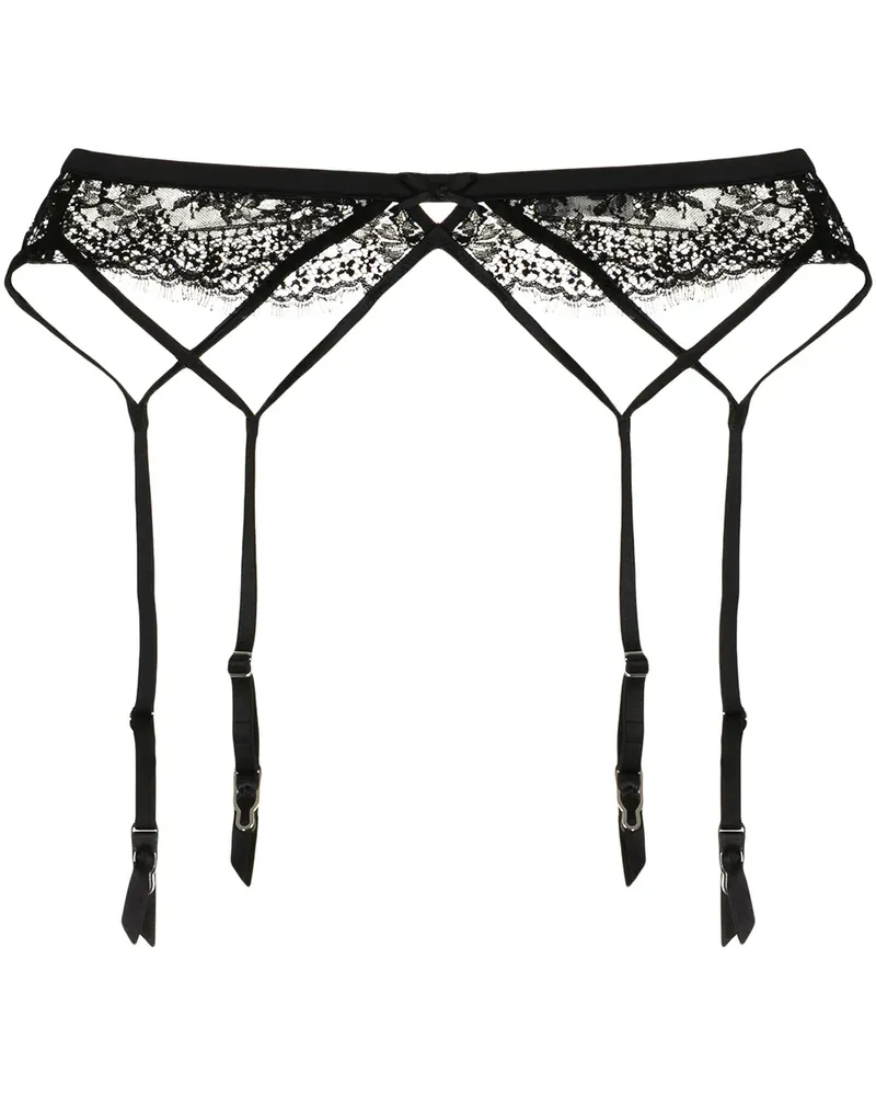 Fleur Du Mal Frankie Strumpfhalter - Schwarz Schwarz
