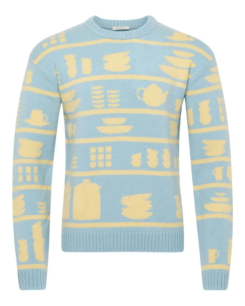 J.W.Anderson Gemusterter Pullover - Blau Blau