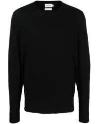 Calvin Klein Strickpullover mit rundem Ausschnitt Schwarz