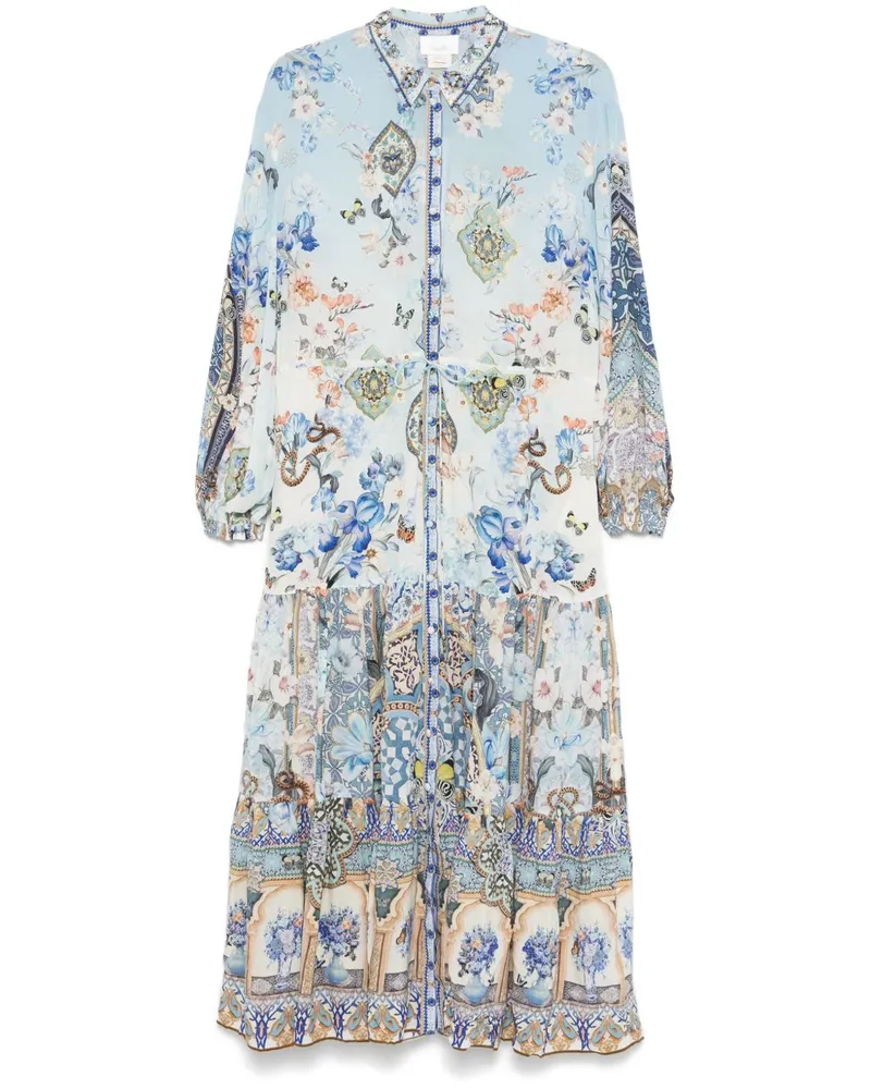 Camilla Al Manial Palace Memoirs Maxikleid - Blau Blau