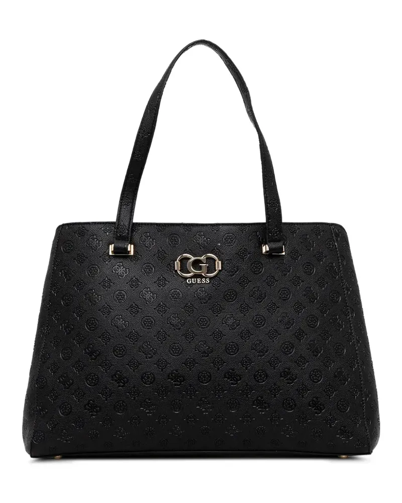 Guess Shopper mit Logo-Schild - Schwarz Schwarz