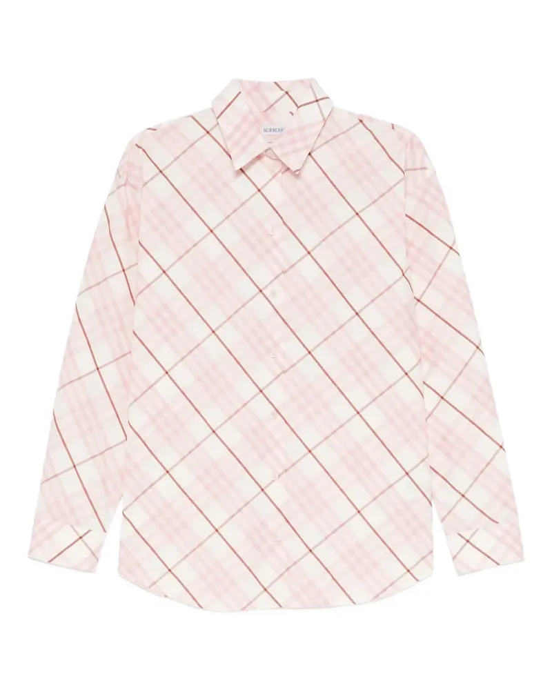 Burberry Hemd mit Karomuster - Rosa Rosa