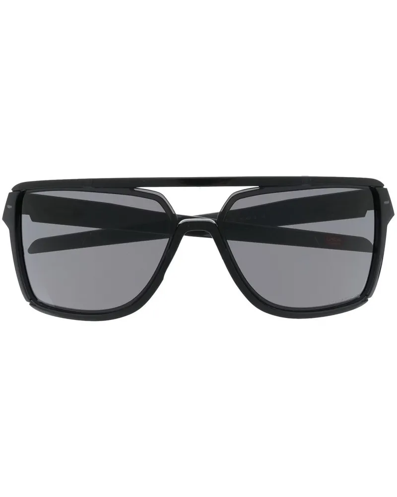 Oakley Sonnenbrille mit Logo-Schild - Schwarz Schwarz