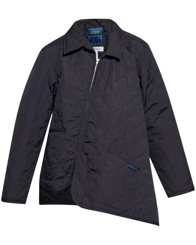 Comme des Garçons Asymmetrische Hemdjacke - Schwarz Schwarz