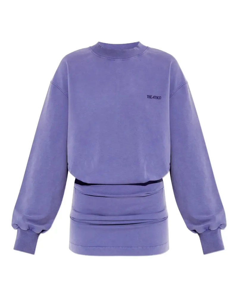 ATTICO Midikleid mit langen Ärmeln - Violett Violett