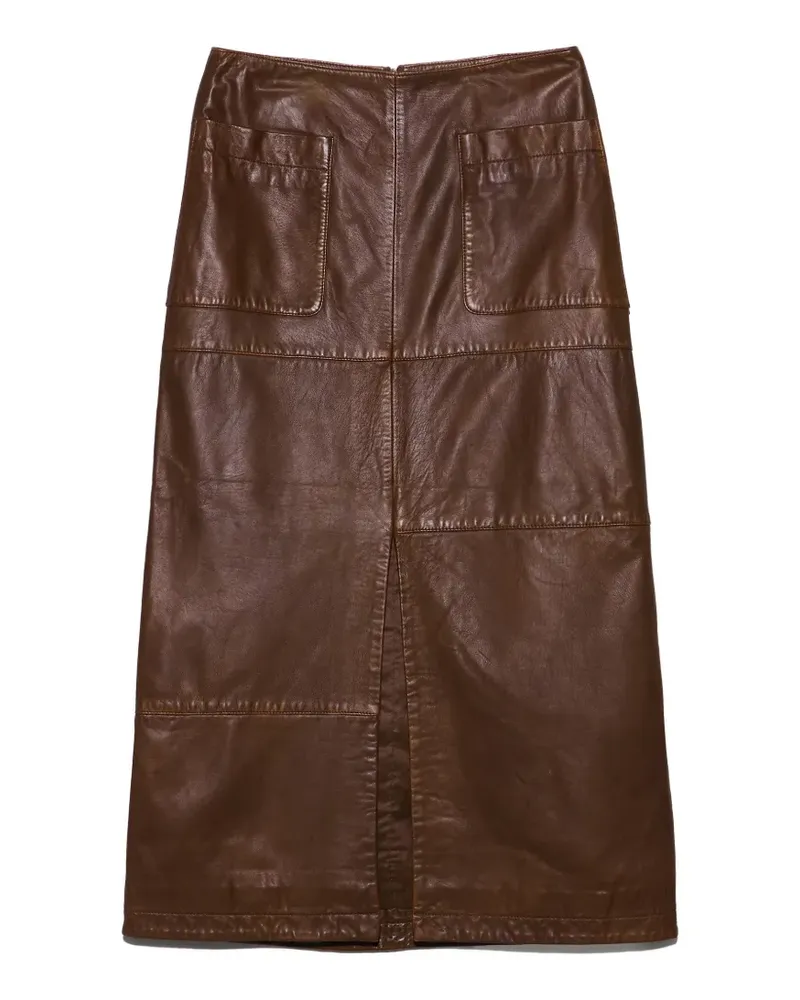 BIMBA Y LOLA Ausgeblichener Midirock - Braun Braun