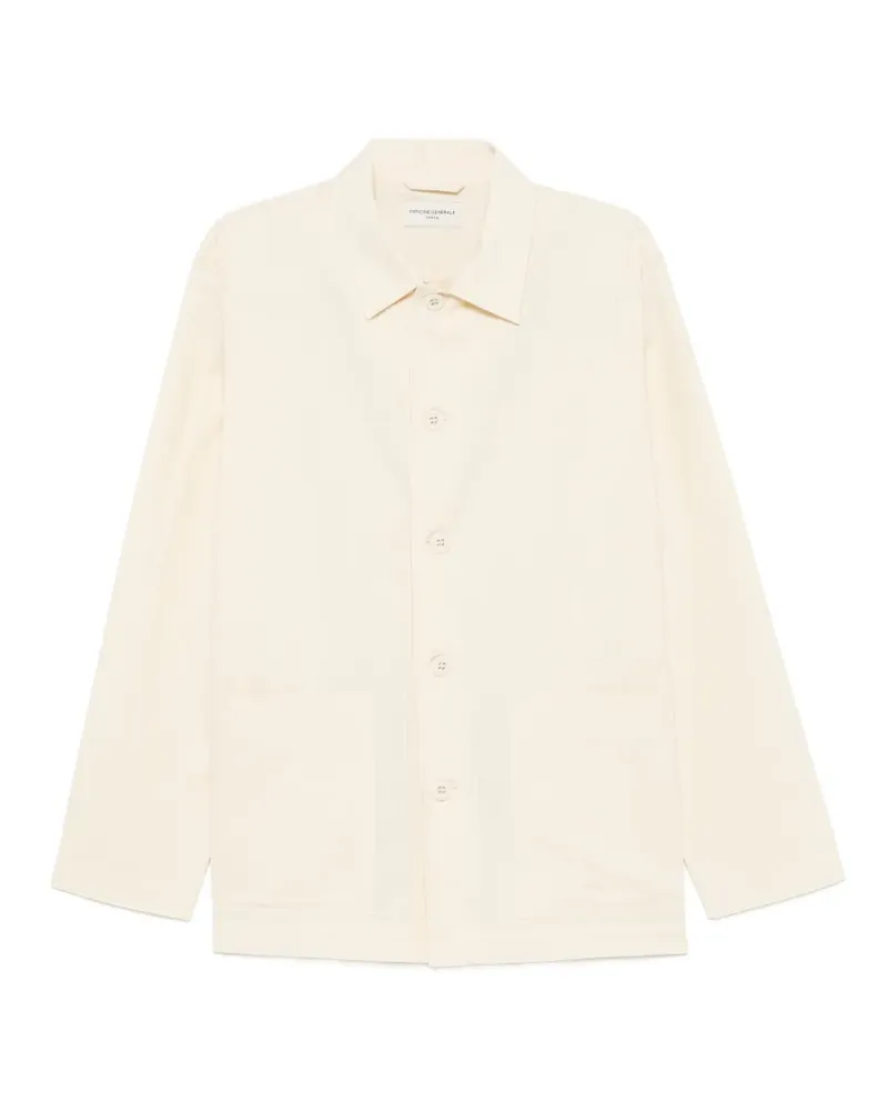 Officine Generale long-sleeve button-fastening shirt - Nude Nude