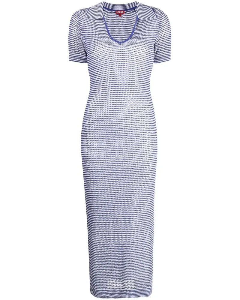 STAUD Oceane Midikleid - Blau Blau
