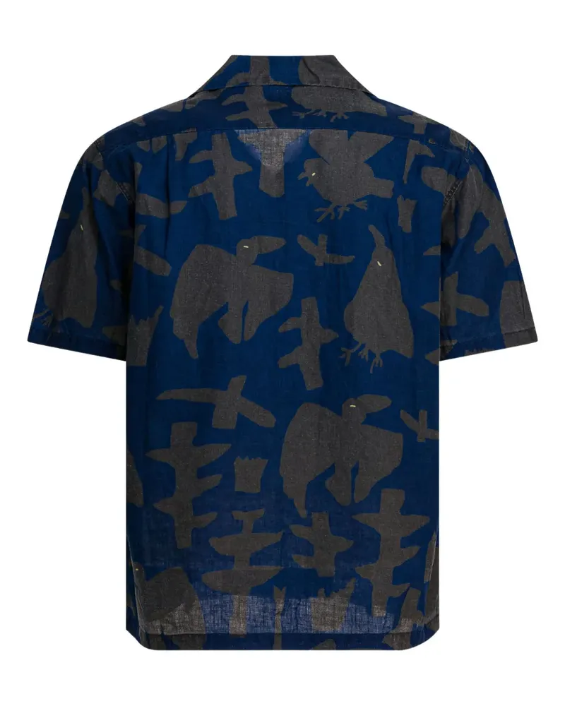 KAPITAL abstract-print shirt - Blau Blau