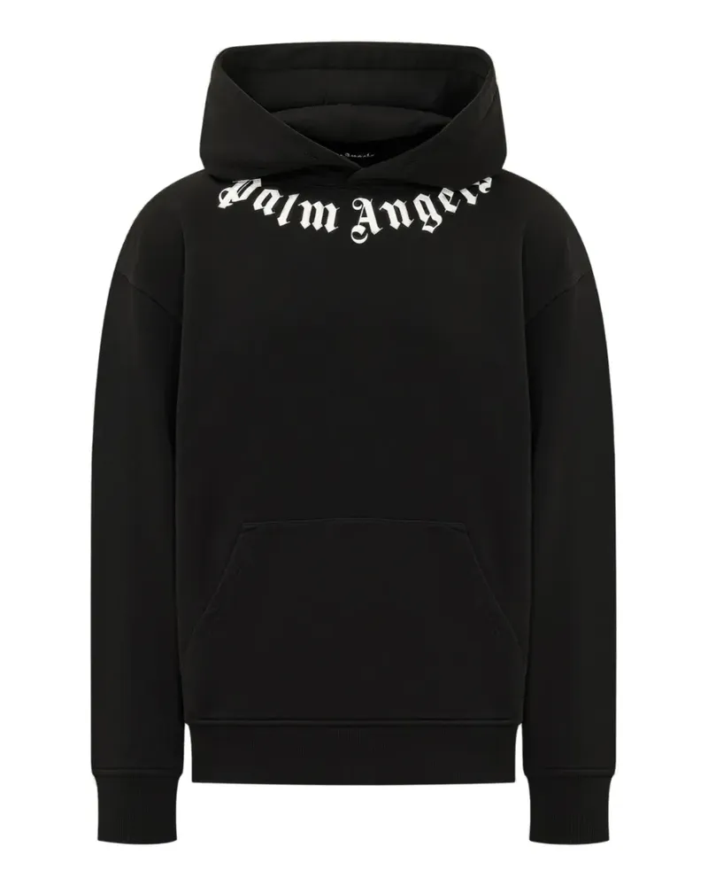 Palm Angels Hoodie mit Logo - Schwarz Schwarz