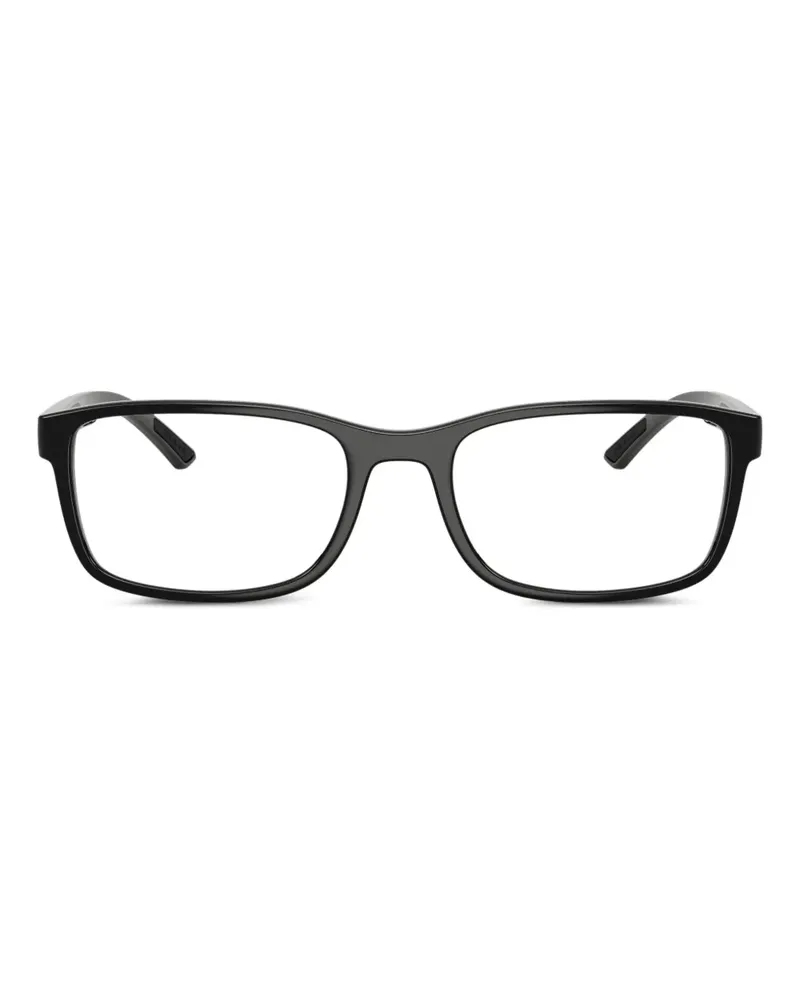 Prada Brille mit eckigem Gestell - Schwarz Schwarz