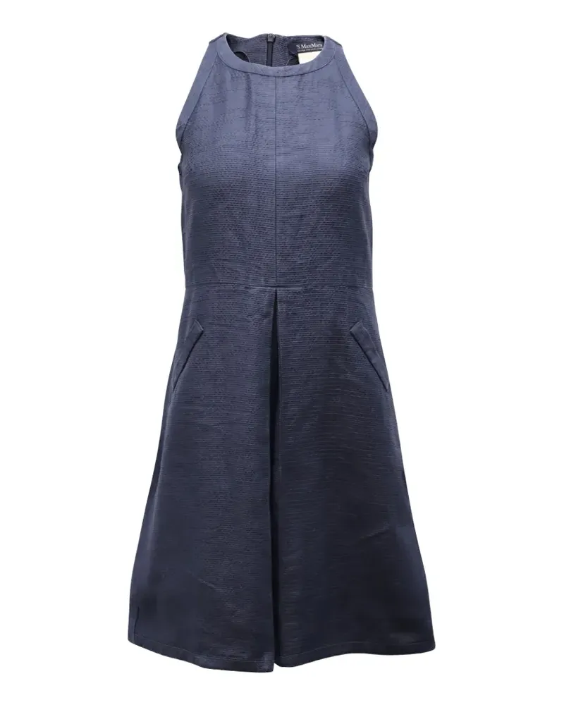 Max Mara Neckholder-Kleid - Blau Blau