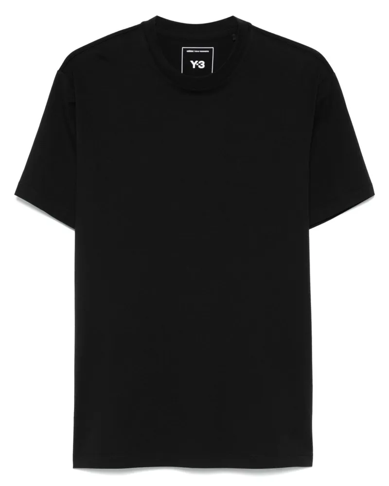 Y-3 T-Shirt mit grafischem Print - Schwarz Schwarz