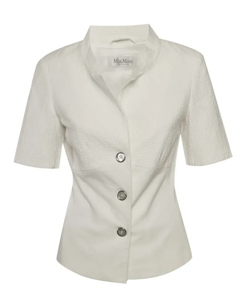 Max Mara short-sleeve panelled top - Nude Nude