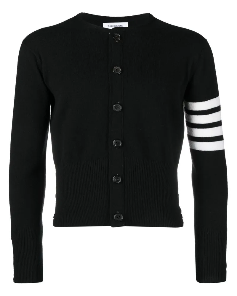 Thom Browne Cardigan mit Streifen - Schwarz Schwarz