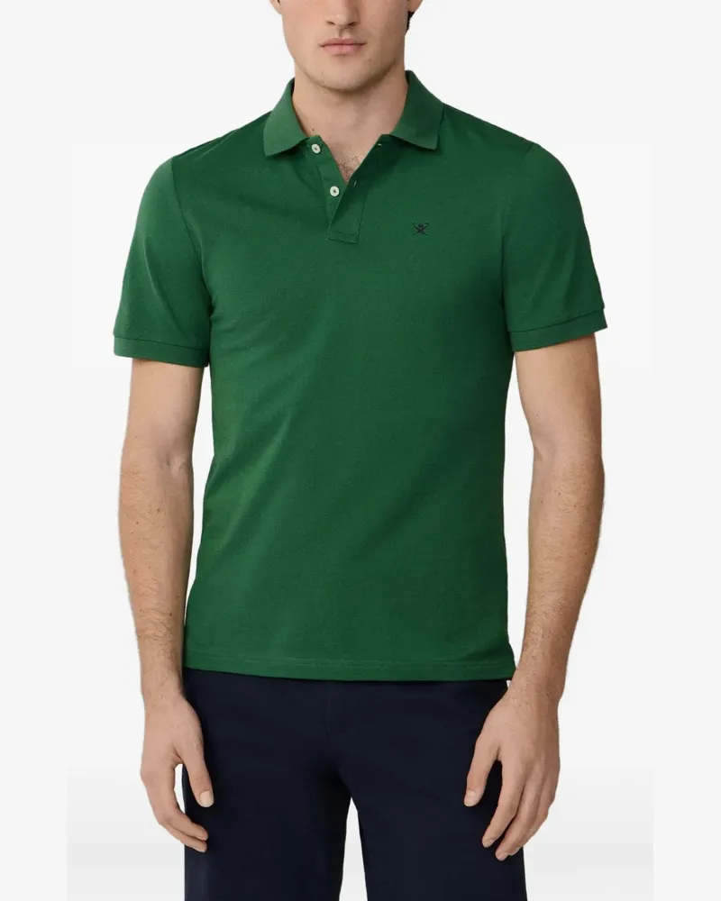 Hackett Piqué-Poloshirt mit Logo-Stickerei - Grün Grün
