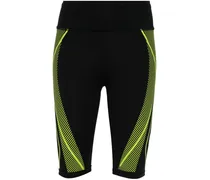 Radlerhose mit Logo-Print - Schwarz