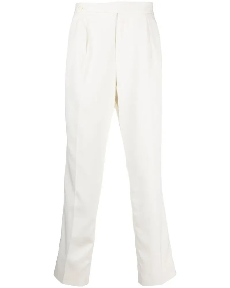 Brunello Cucinelli Seidenhose mit Falten - Weiß Weiß