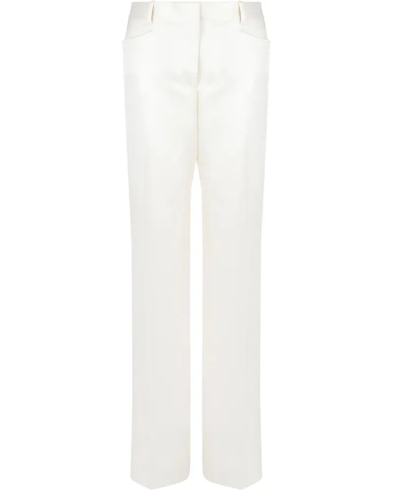 Tom Ford Hose mit Satinbesatz - Weiß Weiß