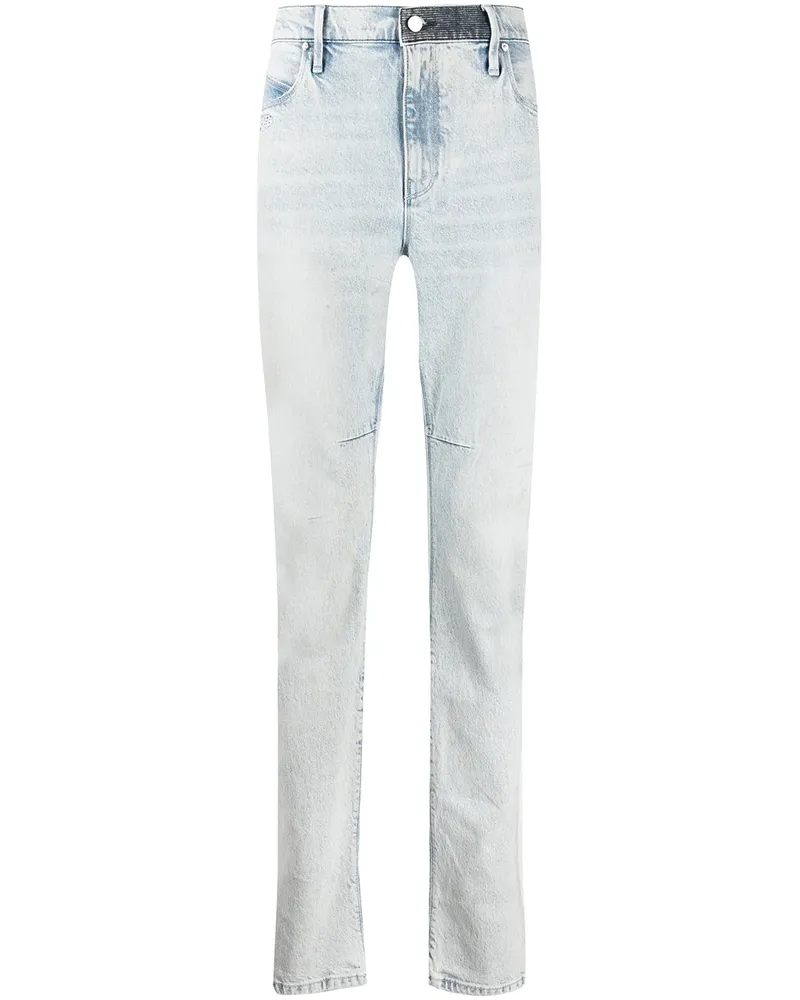 RTA Schmale High-Rise-Jeans - Blau Blau