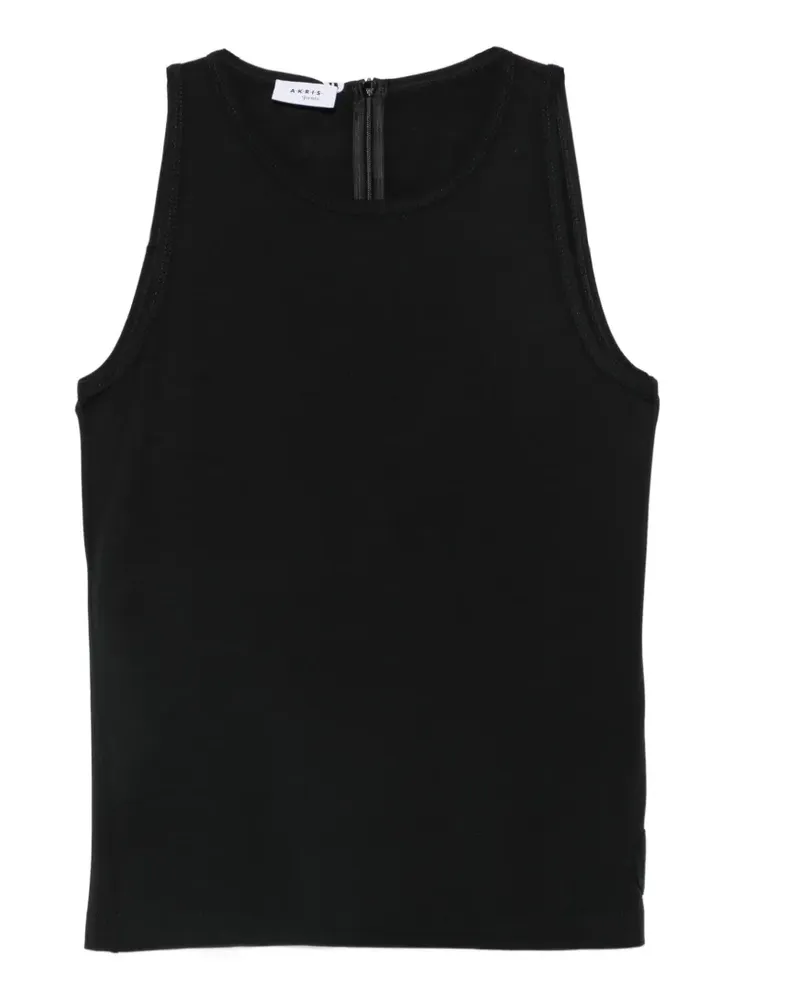 Akris sleeveless zip-fastening top - Schwarz Schwarz