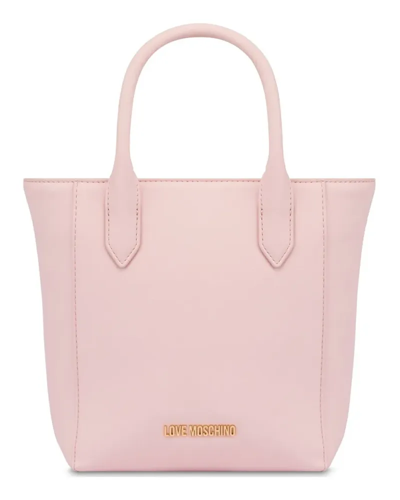 Moschino Handtasche mit Logo-Schriftzug - Rosa Rosa
