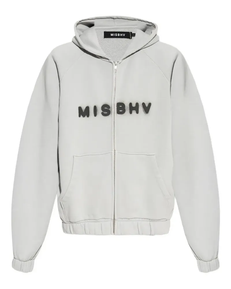 MISBHV Kapuzenjacke mit Logo-Print - Grau Grau