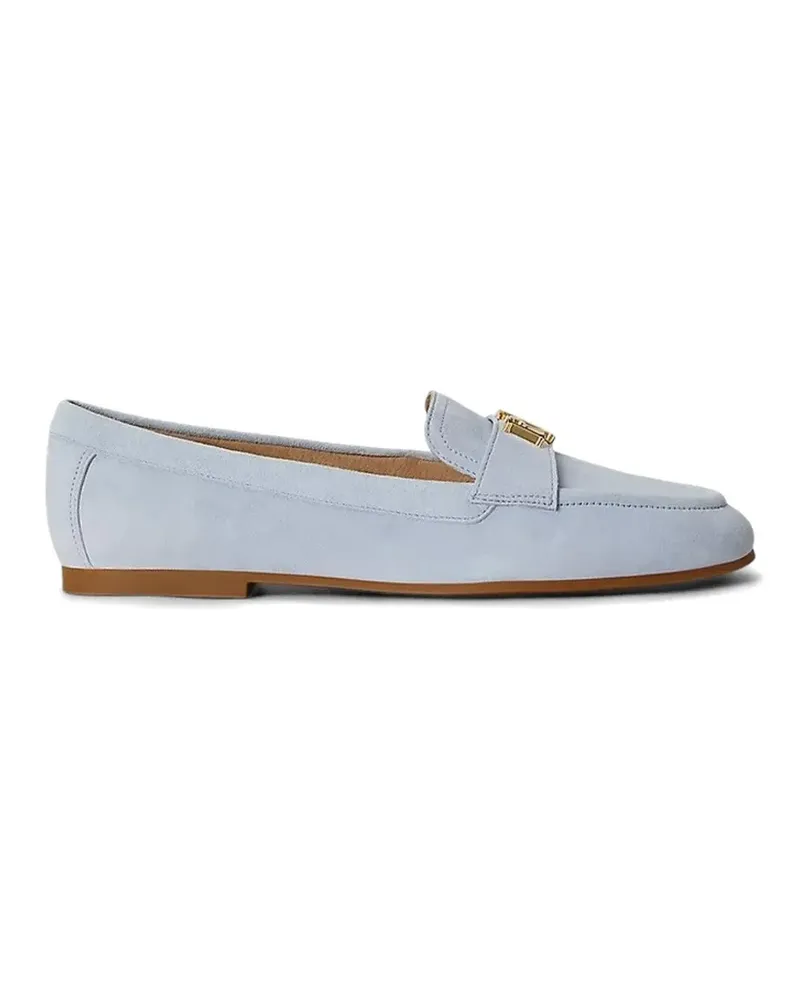 Ralph Lauren Averi III logo-plaque suede loafers - Blau Blau