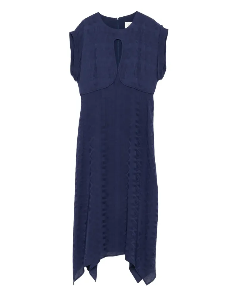 ba&sh Asymmetrisches Inaia Midikleid - Blau Blau