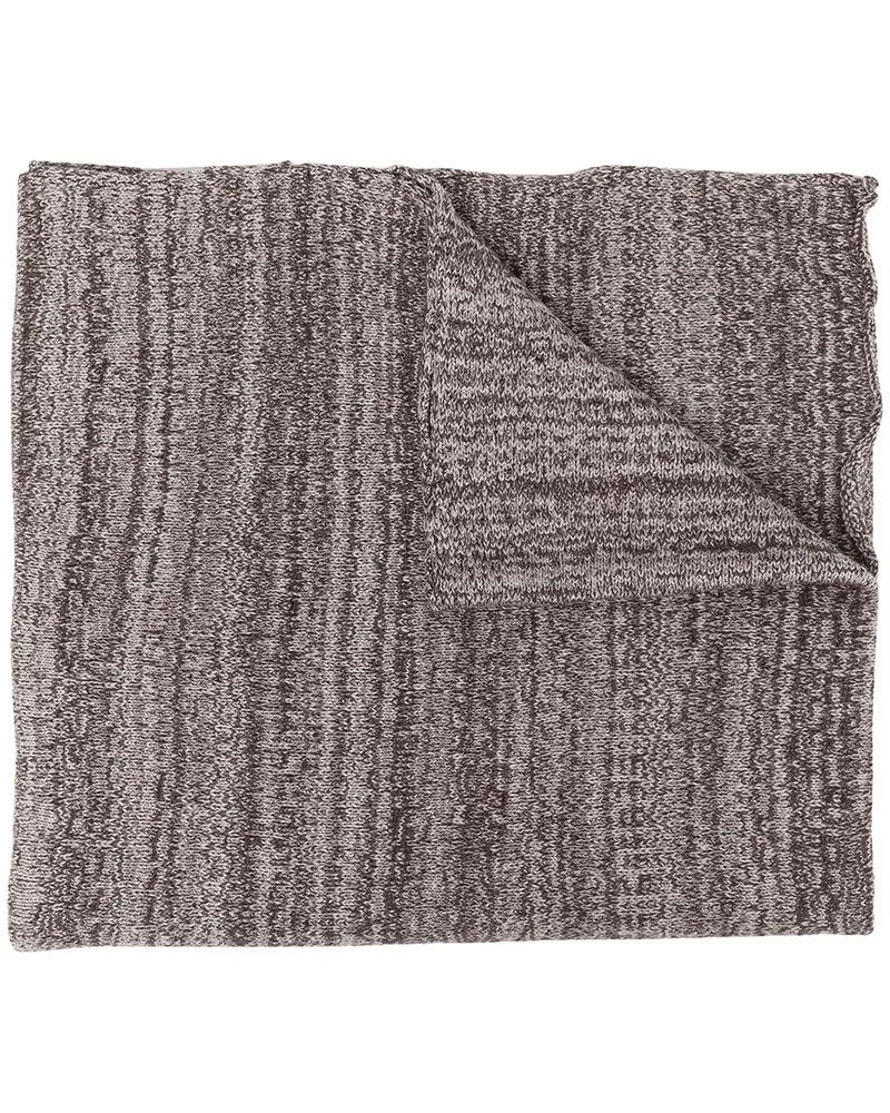 DANIEL ANDRESEN Zweifarbiger Strickschal - Braun Braun