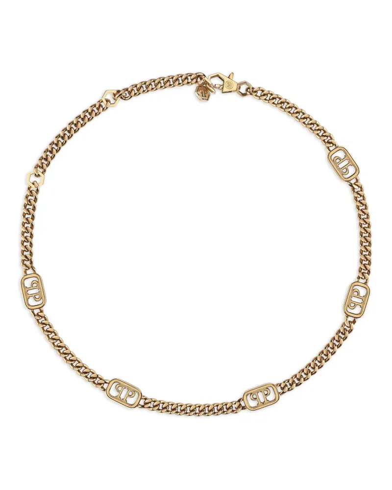 Philipp Plein Plein Lettering necklace - Gold Gold